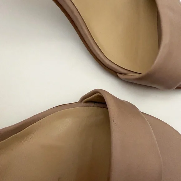 Naturalizer Nude Strappy Heels | LEAH Ankle Strap Sandals | Size 8M - Picture 3 of 11